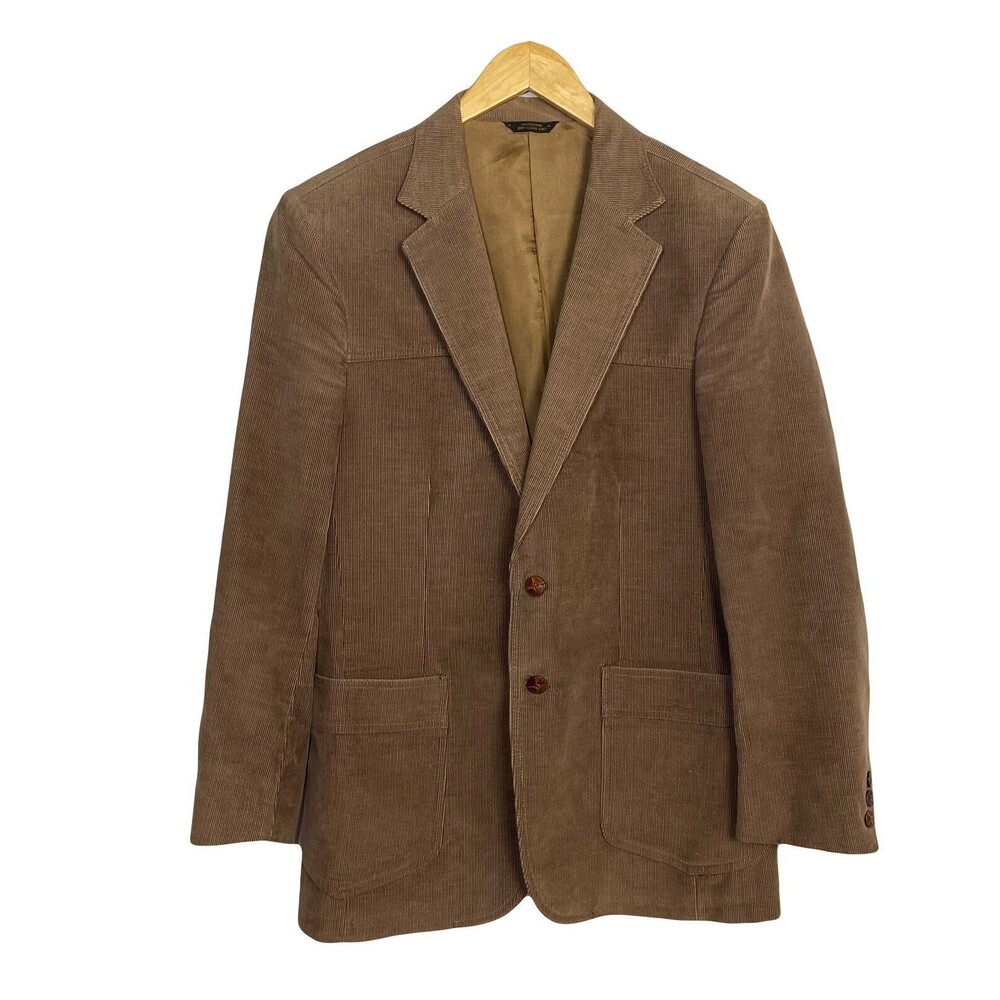 Levis Sportswear Corduroy Blazer Vintage Men's 70's 2 Button Sport Coat Size 40R